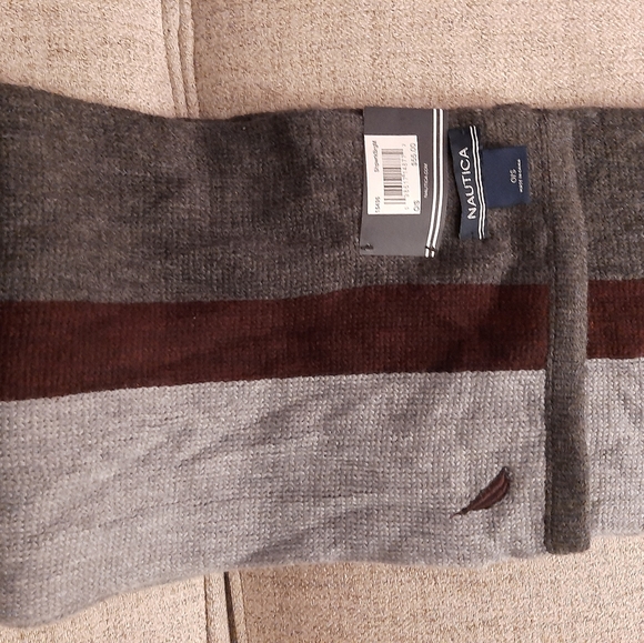 NAUTICA.COM SCARF. NEW WITH TAG.SZ 68" L/8.5"W TRICOLOUR... - Picture 4 of 5